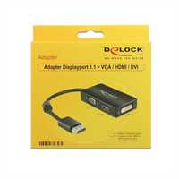 Preview: Delock Adapter DisplayPort (DP 1.1) auf VGA/HDMI/D