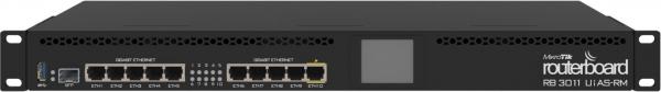 MikroTik RouterBOARD RB3011UiAS-RM, 10x Gigabit, 1
