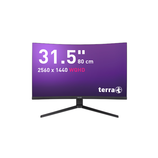 TERRA LCD/LED 3285W HA 2K VA CURVED black HDMI/DP/