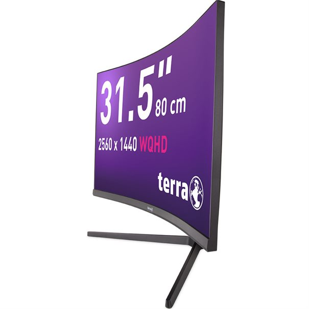 TERRA LCD/LED 3285W HA 2K VA CURVED black HDMI/DP/